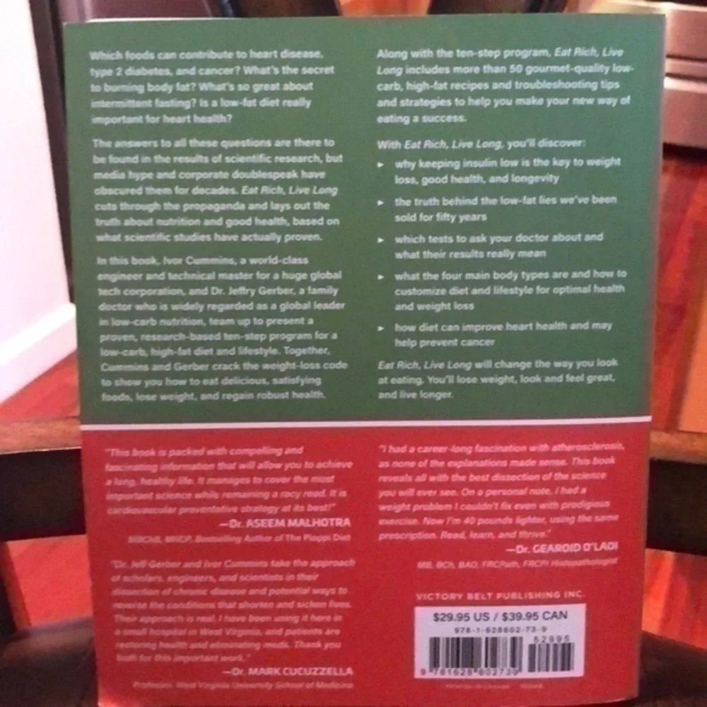 Eat Rich, Live Long cookbook